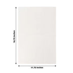 20 Pack Linen - Like Paper 8.5"x4" Napkins White - Highly Absorbent & Disposable Airlaid Guest Towels for Special Occasions - Bell Racket Store