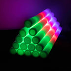20 Pack Multicolor LED Foam Party Glow Sticks With 3 Flashing Modes, 19" Reusable Battery Operated Light Sticks - Bell Racket Store