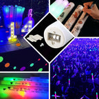 20 Pack Multicolor LED Foam Party Glow Sticks With 3 Flashing Modes, 19" Reusable Battery Operated Light Sticks - Bell Racket Store