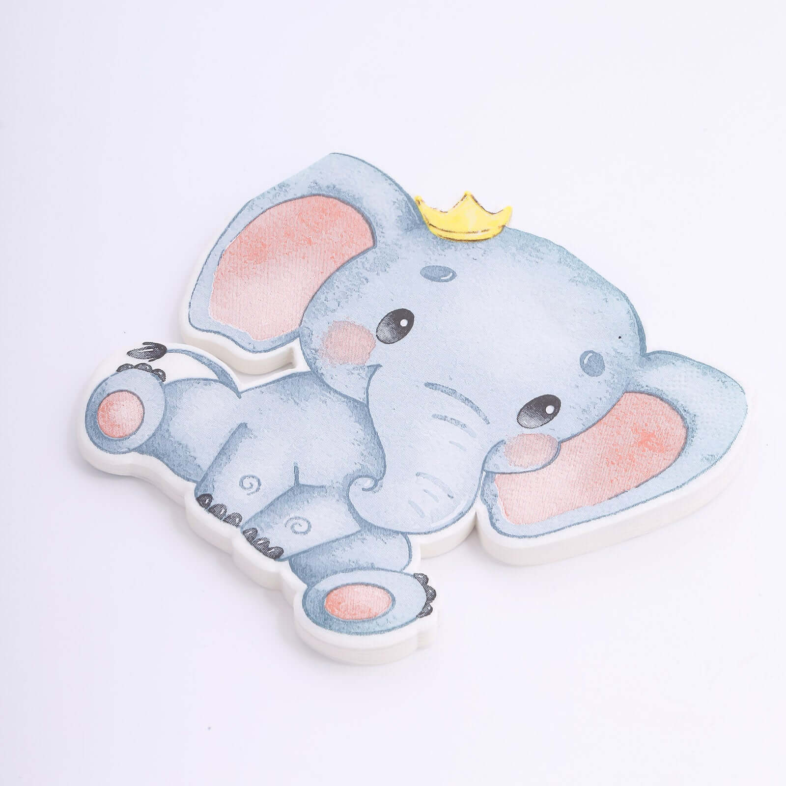20 - Pack Paper Beverage Napkins with Elephant Shape - Disposable Baby Shower Cocktail Napkins - Bell Racket Store