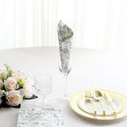 20 - Pack Paper Cocktail Napkins with French Toile Print White/Sage Green - Disposable 2 Ply Beverage Napkins for Events 6.5"x6.5" - Bell Racket Store