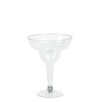 20 - Pack Plastic Margarita Glasses Clear - Sturdy Disposable Glasses for Pina Coladas 10oz - Bell Racket Store