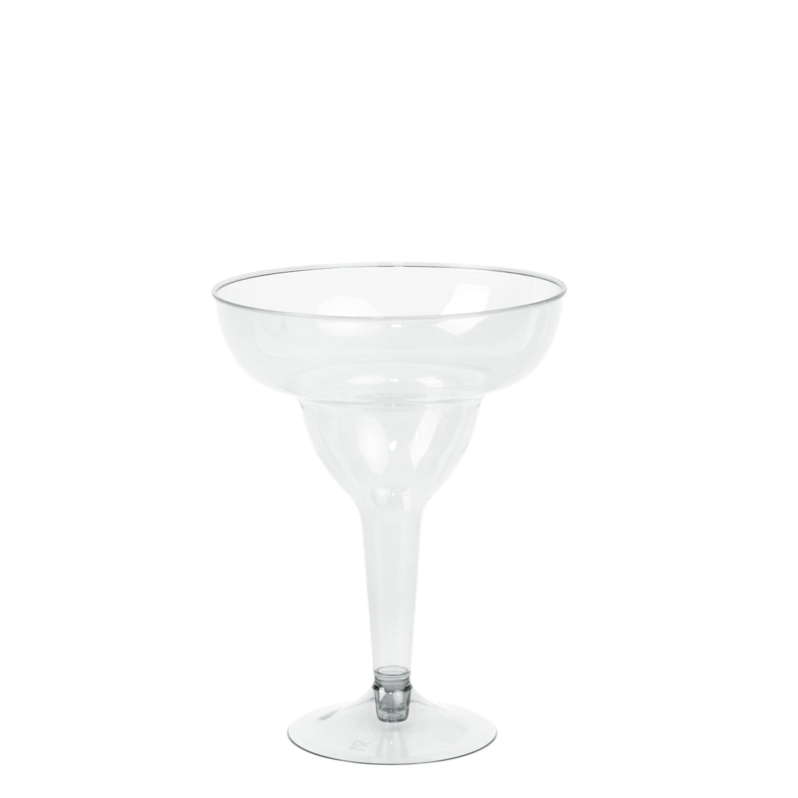 20 - Pack Plastic Margarita Glasses Clear - Sturdy Disposable Glasses for Pina Coladas 10oz - Bell Racket Store