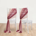 20 - Pack Sheer Chair Drape Decor in Mauve and Blush â€“ 9ft Shimmer Sash, Wrinkle - Free - Bell Racket Store