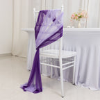 20 - Pack Sheer Chair Drape Decor in Purple and Lavender Lilac â€“ 9ft Shimmer Sash, Wrinkle - Free - Bell Racket Store