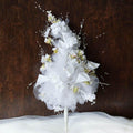 20" White Artificial Lily and Tulip Wedding Bridal Bouquet Flowers