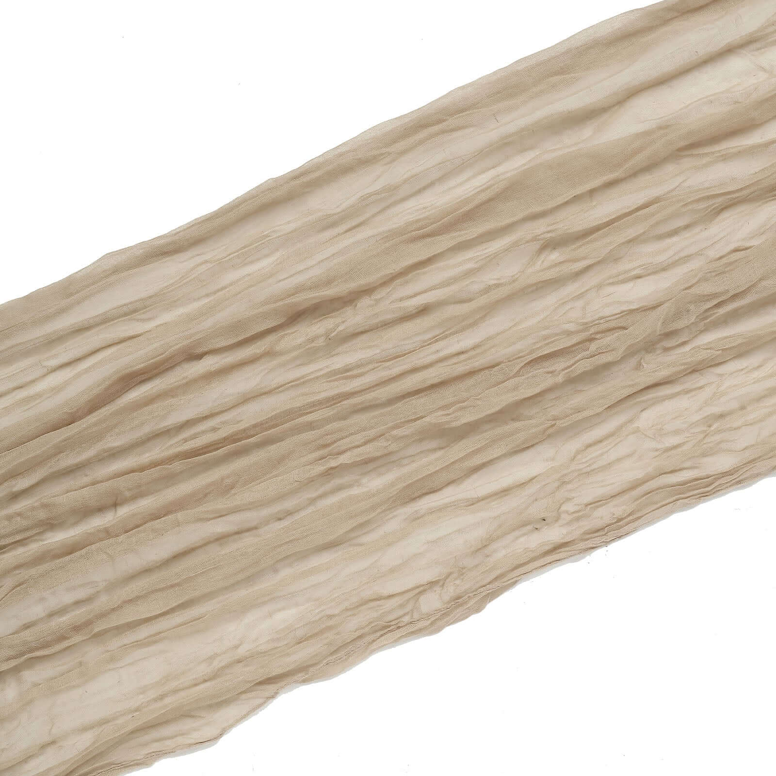 20ft Beige Gauze Cheesecloth Fabric Wedding Arch Drapery, Window Scarf Valance, Boho Decor Arbor Curtain Panel - Bell Racket Store