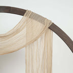 20ft Beige Gauze Cheesecloth Fabric Wedding Arch Drapery, Window Scarf Valance, Boho Decor Arbor Curtain Panel - Bell Racket Store