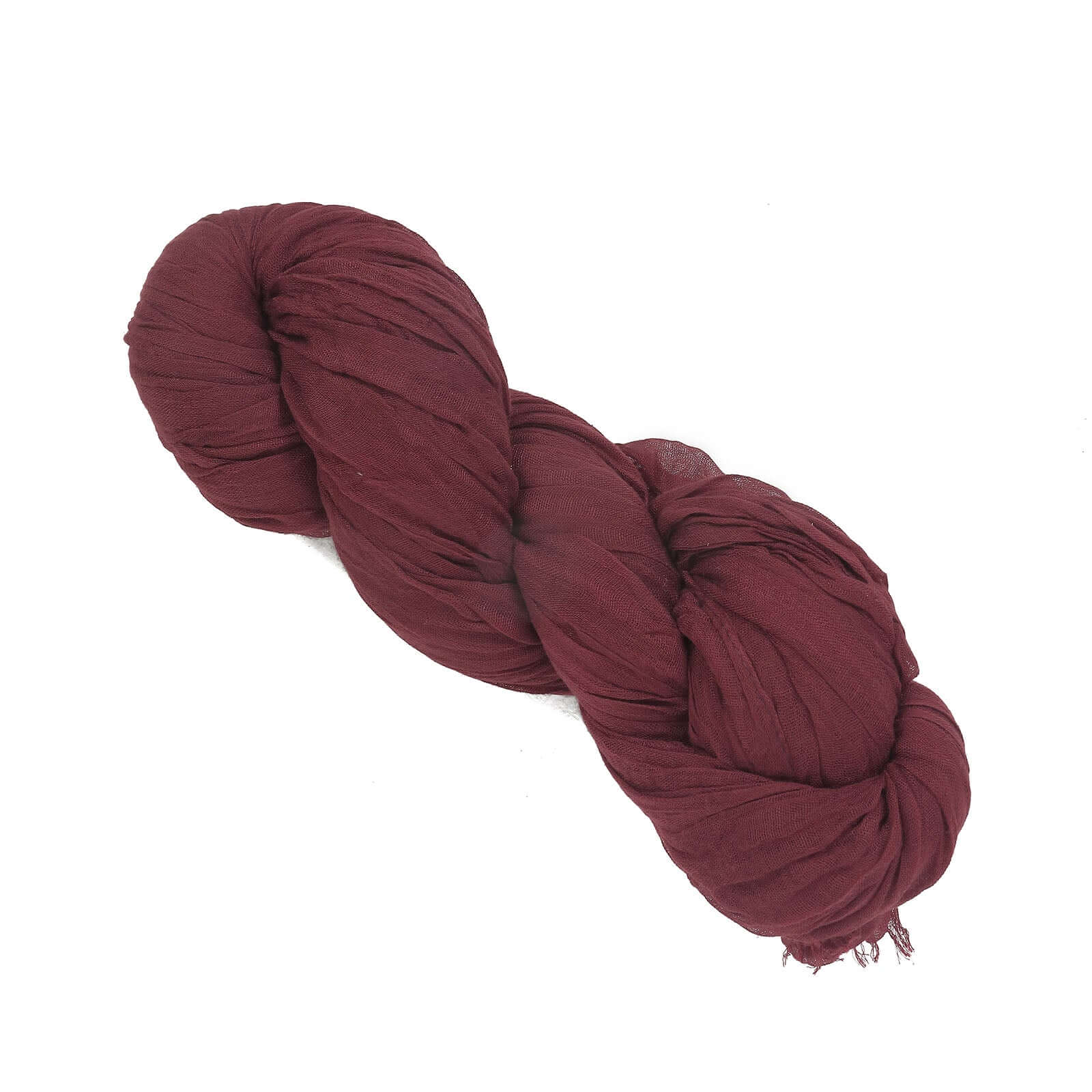 20ft Burgundy Gauze Cheesecloth Fabric Wedding Arch Drapery, Window Scarf Valance, Boho Decor Arbor Curtain Panel - Bell Racket Store