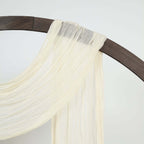 20ft Cream Gauze Cheesecloth Fabric Wedding Arch Drapery, Window Scarf Valance, Boho Decor Arbor Curtain Panel - Bell Racket Store