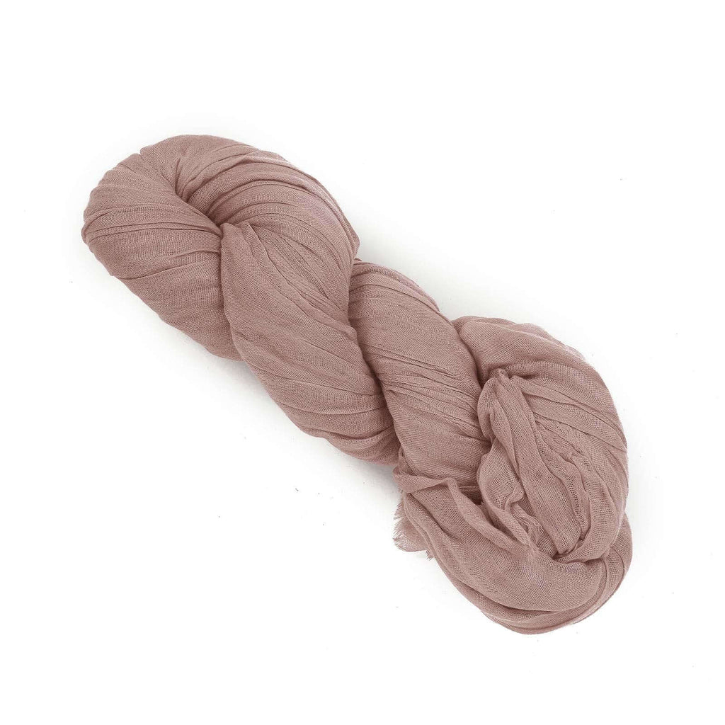 20ft Dusty Rose Gauze Cheesecloth Fabric Wedding Arch Drapery, Window Scarf Valance, Boho Decor Arbor Curtain Panel - Bell Racket Store