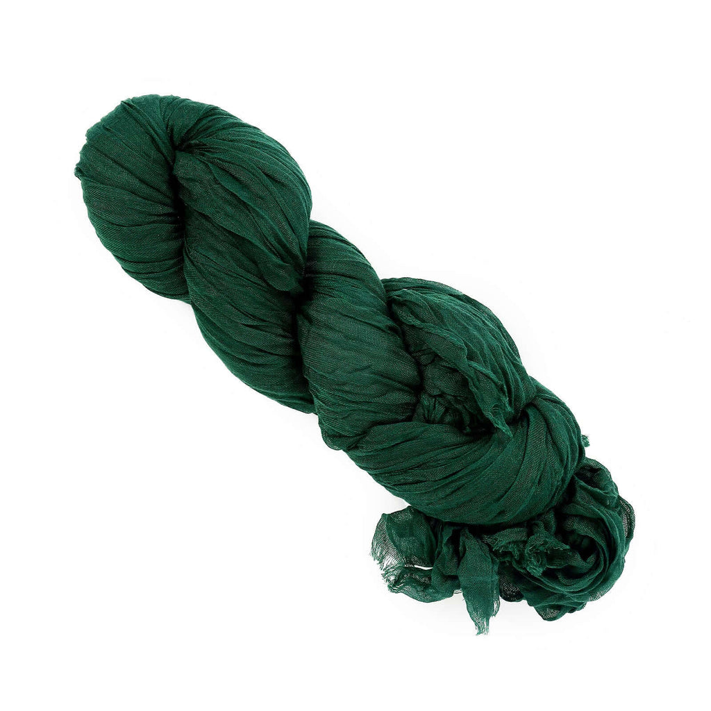 20ft Hunter Emerald Green Gauze Cheesecloth Fabric Wedding Arch Drapery, Window Scarf Valance, Boho Decor Arbor Curtain Panel - Bell Racket Store