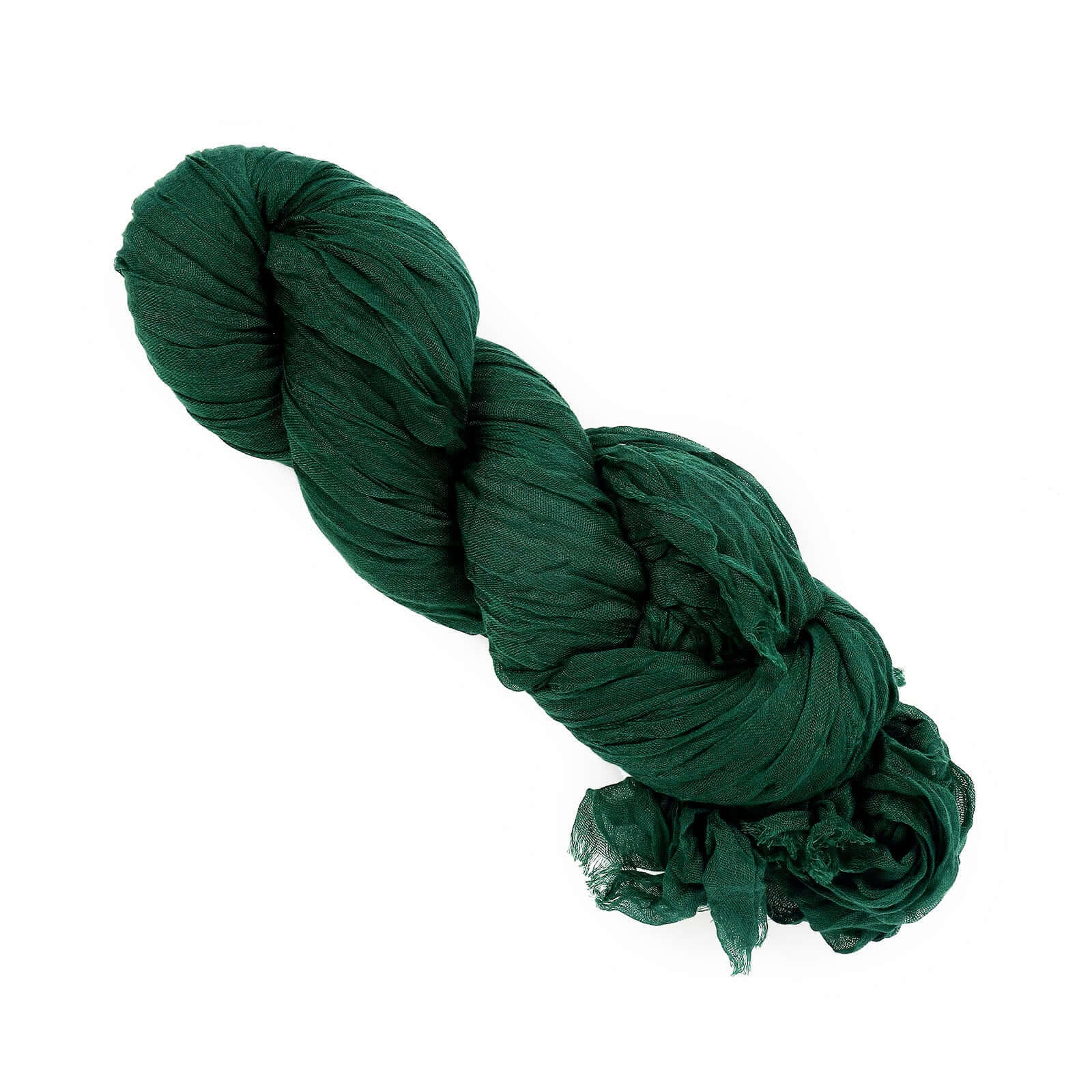 20ft Hunter Emerald Green Gauze Cheesecloth Fabric Wedding Arch Drapery, Window Scarf Valance, Boho Decor Arbor Curtain Panel - Bell Racket Store