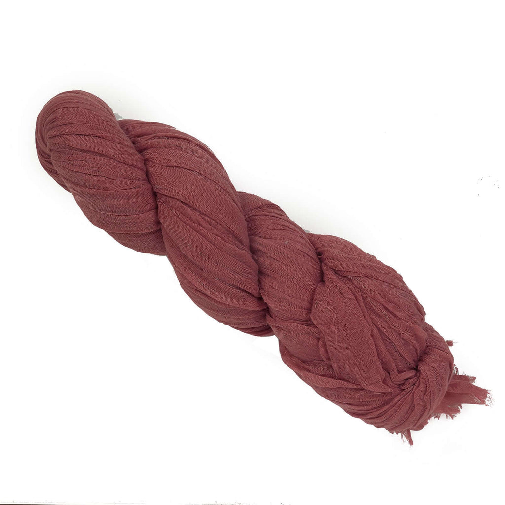 20ft Mauve Cinnamon Rose Gauze Cheesecloth Fabric Wedding Arch Drapery, Window Scarf Valance, Boho Decor Arbor Curtain Panel - Bell Racket Store