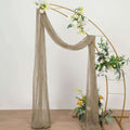 20ft Natural Gauze Cheesecloth Fabric Wedding Arch Drapery, Window Scarf Valance, Boho Decor Arbor Curtain Panel - Bell Racket Store