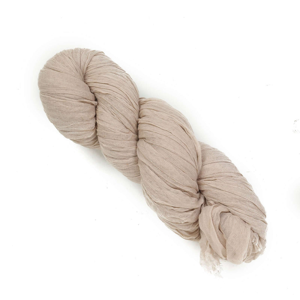 20ft Nude Beige Gauze Cheesecloth Fabric Wedding Arch Drapery, Window Scarf Valance, Boho Decor Arbor Curtain Panel - Bell Racket Store