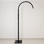 20ft Spandex Upright Pole Cover â€“ Black, Stretch Fabric for Curved Aluminum Chandelier Hanger, Pipe & Drape, Lighting & Stage Use, Event Setup - Bell Racket Store