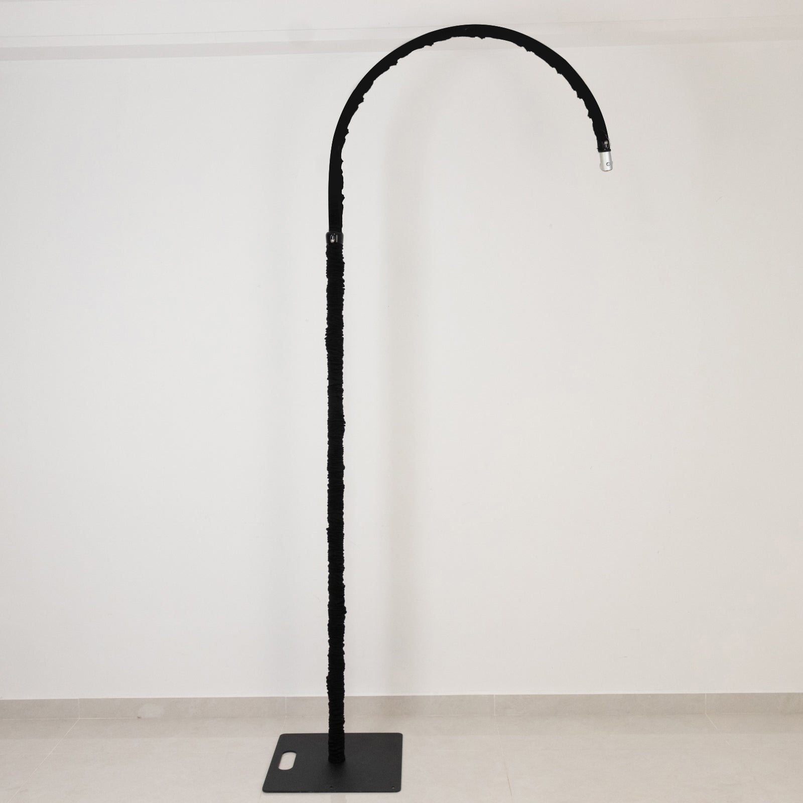 20ft Spandex Upright Pole Cover â€“ Black, Stretch Fabric for Curved Aluminum Chandelier Hanger, Pipe & Drape, Lighting & Stage Use, Event Setup - Bell Racket Store