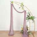 20ft Violet Amethyst Gauze Cheesecloth Fabric Wedding Arch Drapery, Window Scarf Valance, Boho Decor Arbor Curtain Panel - Bell Racket Store