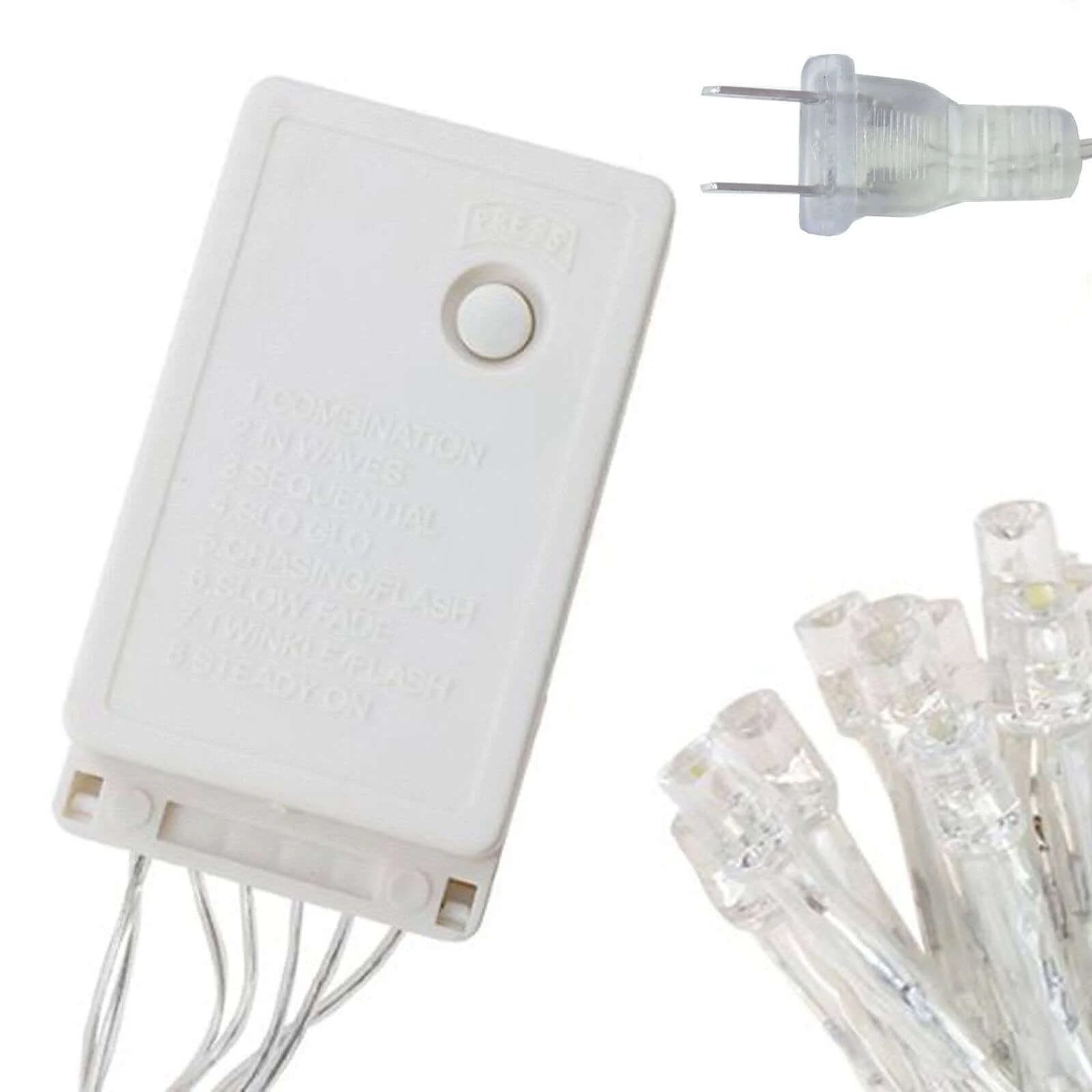 20ftx10ft Clear 600 LED Fish Net Lights, Fairy String Lights With 8 Modes - NestOCart