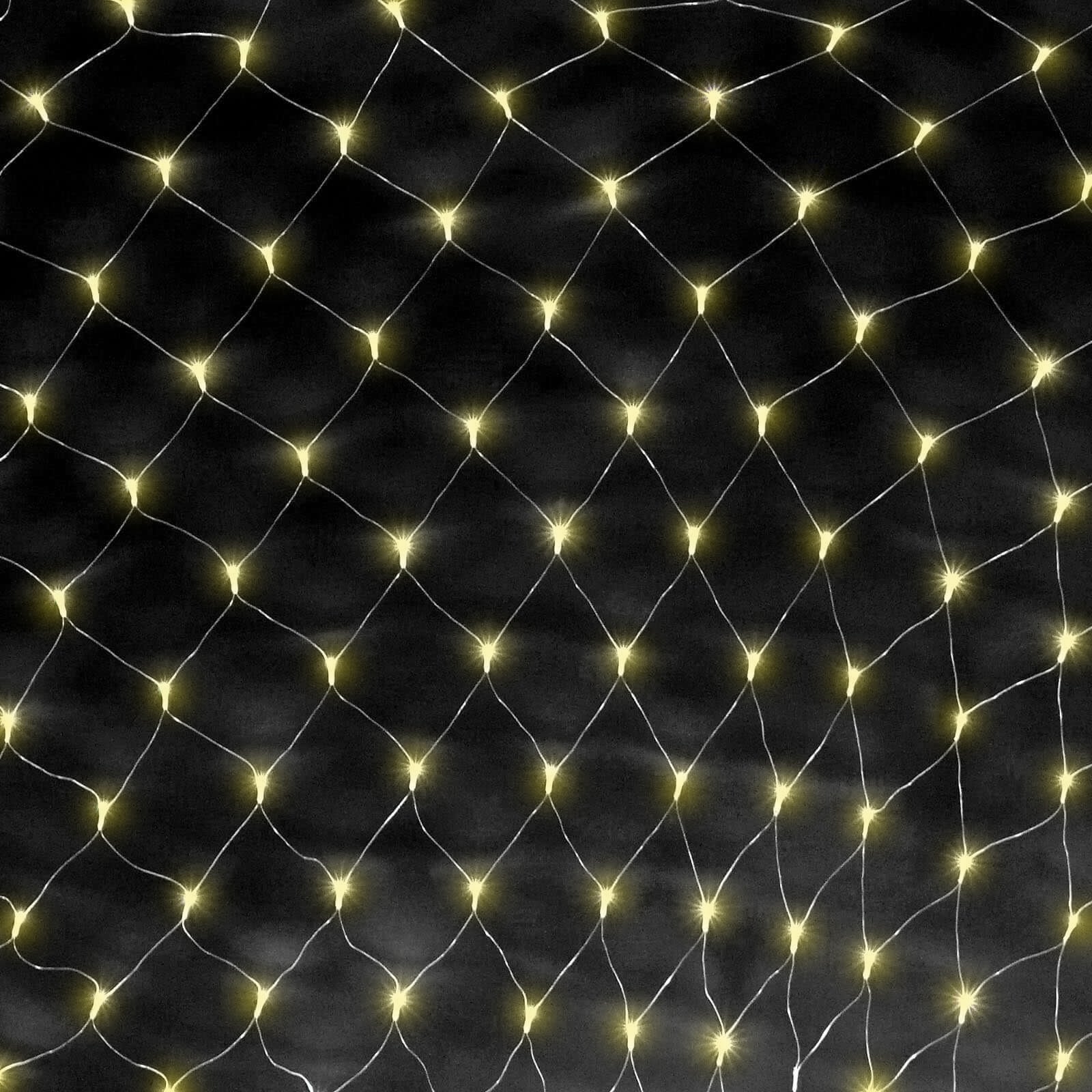20ftx10ft Clear 600 LED Fish Net Lights, Fairy String Lights With 8 Modes - NestOCart