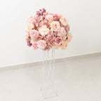22 - Inch Dusty Rose Silk Flower Grand Centerpiece â€“ Pre - Arranged Artificial Rose, Hydrangea & Chrysanthemum Ball for Wedding & Event DÃ©cor - Bell Racket Store