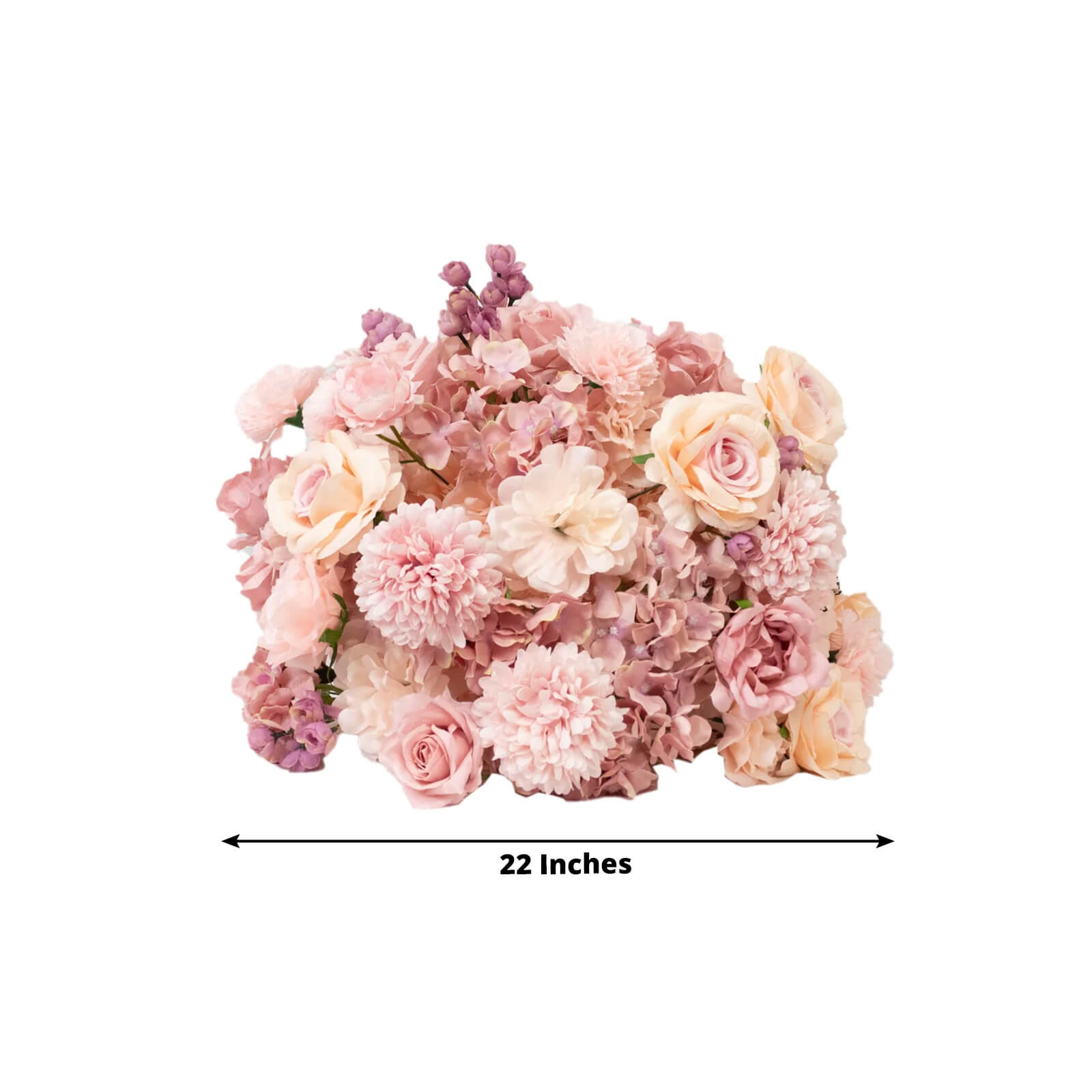 22 - Inch Dusty Rose Silk Flower Grand Centerpiece â€“ Pre - Arranged Artificial Rose, Hydrangea & Chrysanthemum Ball for Wedding & Event DÃ©cor - Bell Racket Store