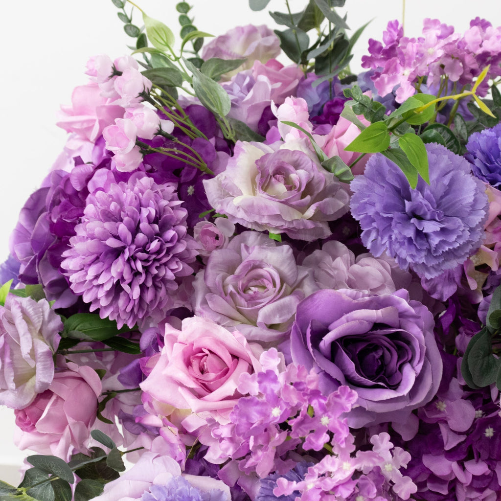 22 - Inch Lavender Lilac Silk Flower Grand Centerpiece â€“ Pre - Arranged Artificial Rose, Hydrangea & Chrysanthemum Ball for Wedding & Event DÃ©cor - Bell Racket Store
