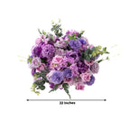22 - Inch Lavender Lilac Silk Flower Grand Centerpiece â€“ Pre - Arranged Artificial Rose, Hydrangea & Chrysanthemum Ball for Wedding & Event DÃ©cor - Bell Racket Store