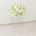 22 - Inch White Silk Rose Grand Centerpiece â€“ Pre - Made Artificial Flower Ball for Wedding & Party DÃ©cor - Bell Racket Store