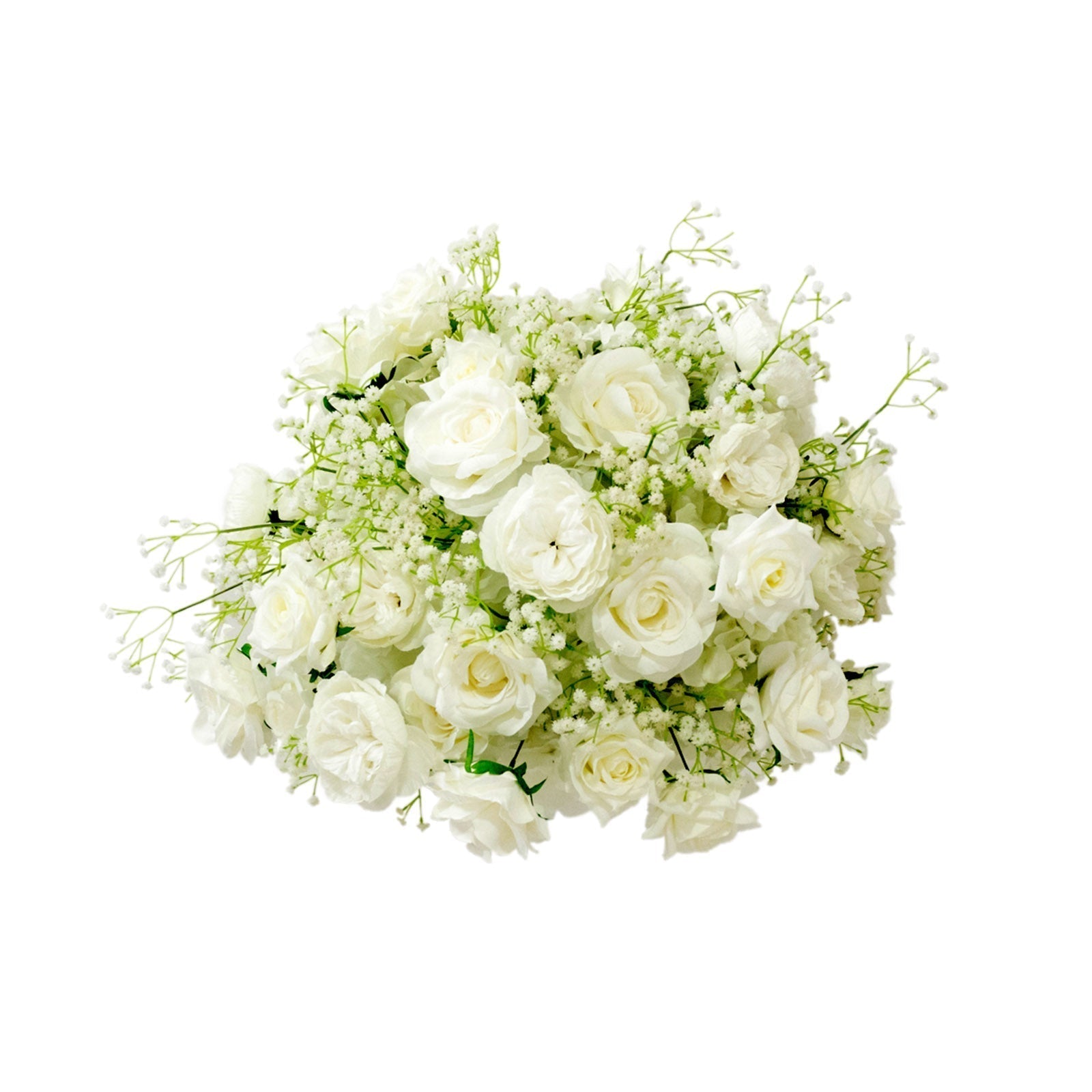 22 - Inch White Silk Rose Grand Centerpiece â€“ Pre - Made Artificial Flower Ball for Wedding & Party DÃ©cor - Bell Racket Store