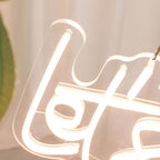 23" Let's Party Neon Light Sign, LED Reusable Wall DÃ©cor Lights With 5ft Hanging Chain - Bell Racket Store