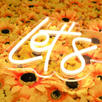 23" Let's Party Neon Light Sign, LED Reusable Wall DÃ©cor Lights With 5ft Hanging Chain - Bell Racket Store