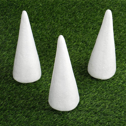 24 Pack 6" White Styrofoam Cone, Foam Cone For DIY Crafts - NestOCart