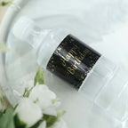 24 Pack Black/Gold Water Bottle Labels with Happy Birthday Print, Waterproof Bottle Stickers - Bell Racket Store