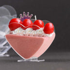 24 - Pack Plastic Dessert Parfait Cups Heart - Shaped Clear with Spoons - Reusable and Disposable 2oz - Bell Racket Store