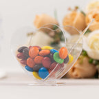 24 - Pack Plastic Dessert Parfait Cups Heart - Shaped Clear with Spoons - Reusable and Disposable 2oz - Bell Racket Store