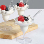 24 - Pack Plastic Margarita Glasses Mini Clear with Spoons - Great for Appetizers 2oz - Bell Racket Store