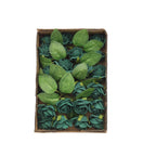 24 Roses 2" Hunter Emerald Green Artificial Foam Flowers With Stem Wire and Leaves - Bell Racket Store