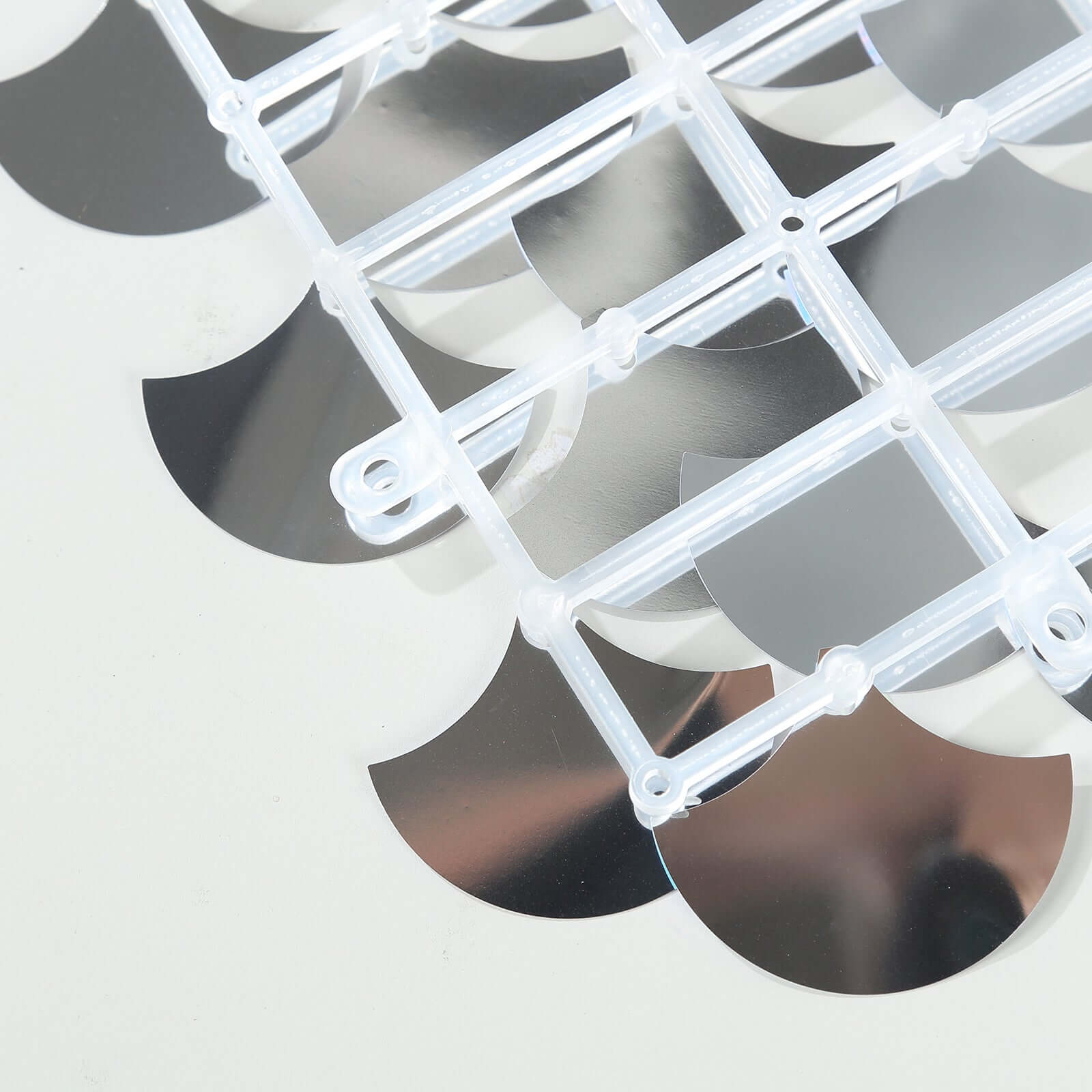 24sq.ft Shiny Iridescent Blue Sequin Shimmer Wall Photo Backdrop with Mermaid Scales Pattern, Party Wall Art DÃ©cor Panels - 24 Panels - Bell Racket Store