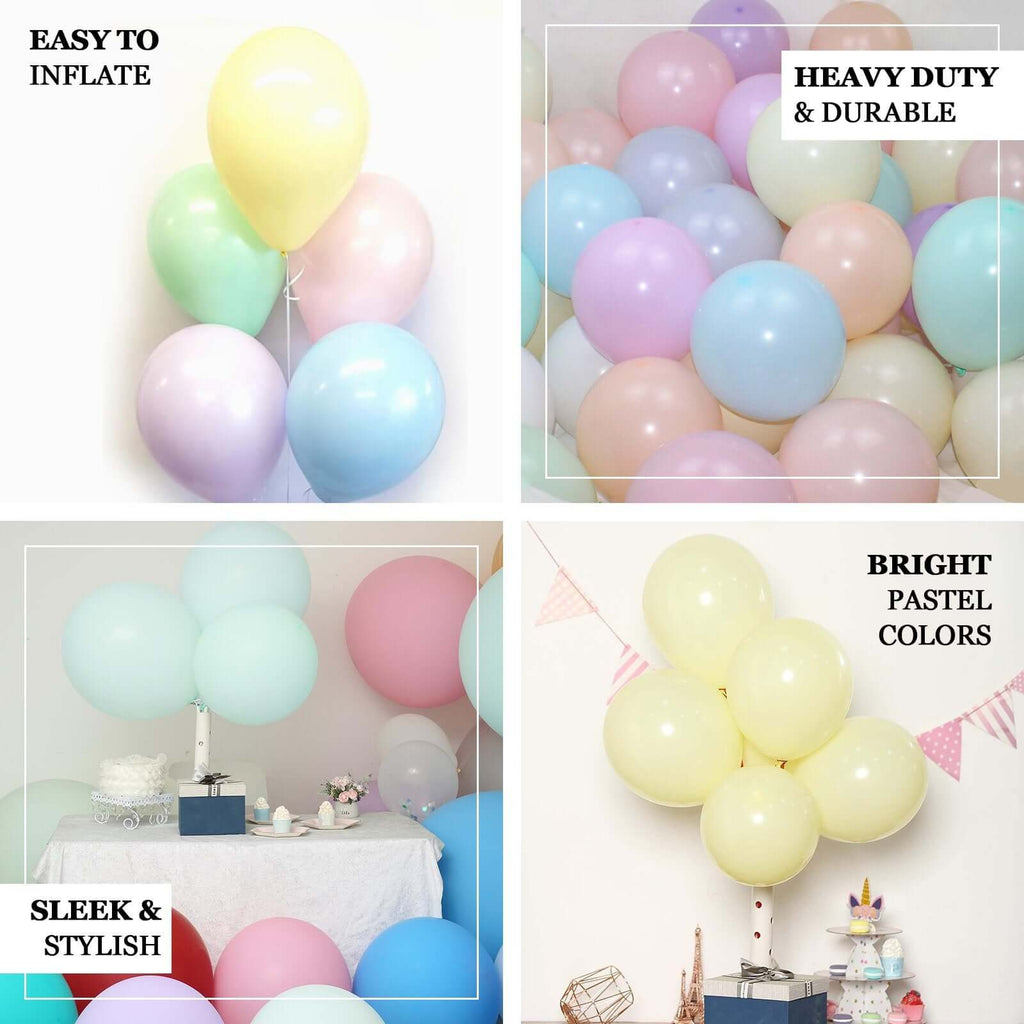 25 Pack 12" Matte Pastel Beige Helium Air Latex Party Balloons - Bell Racket Store