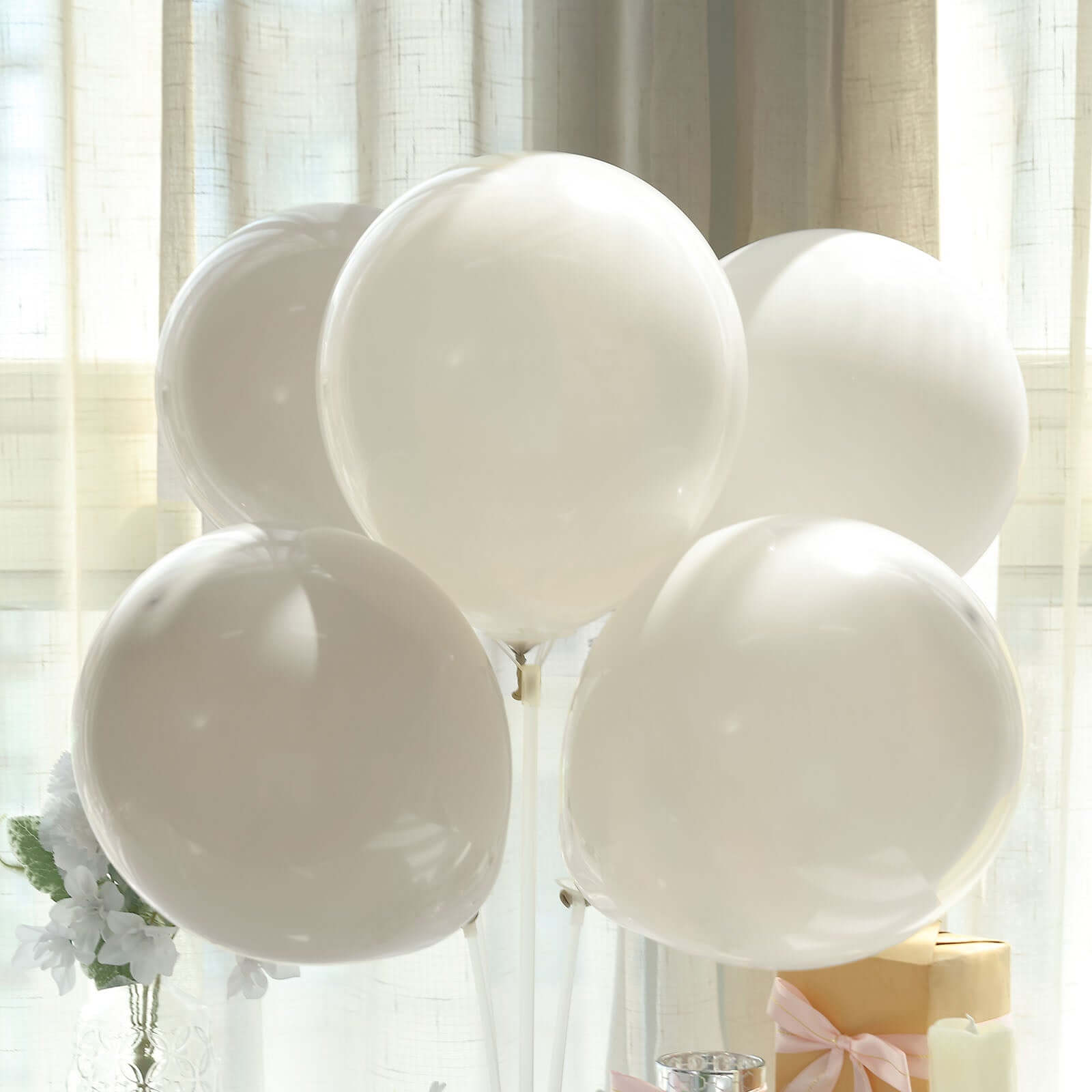 25 Pack 12" Matte Pastel Beige Helium Air Latex Party Balloons - Bell Racket Store