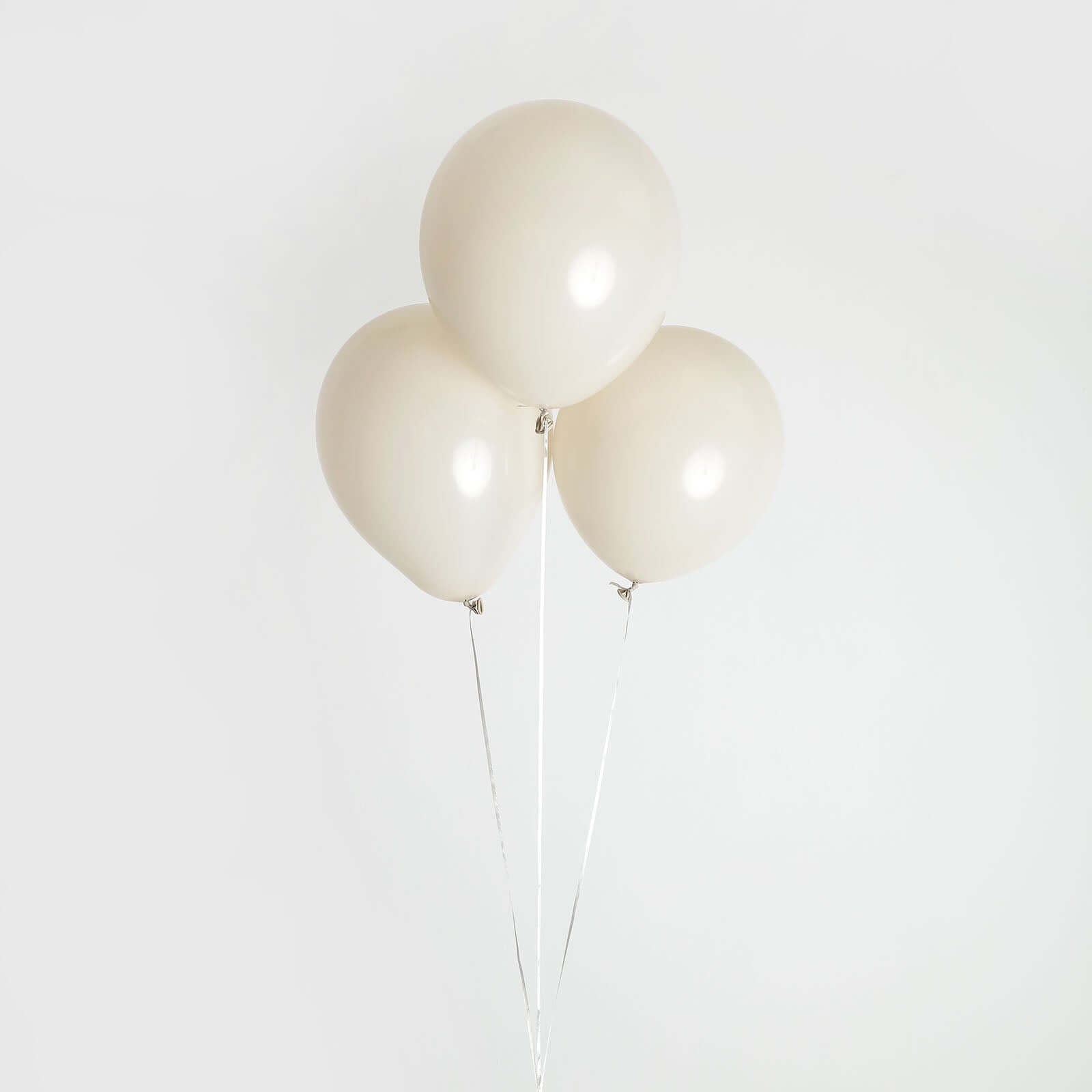 25 Pack 12" Matte Pastel Beige Helium Air Latex Party Balloons - Bell Racket Store