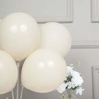 25 Pack 12" Matte Pastel Beige Helium Air Latex Party Balloons - Bell Racket Store