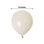 25 Pack 12" Matte Pastel Beige Helium Air Latex Party Balloons - Bell Racket Store