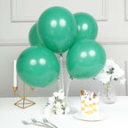 25 Pack 12" Matte Pastel Hunter Emerald Green Helium Air Latex Party Balloons - Bell Racket Store