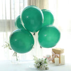 25 Pack 12" Matte Pastel Hunter Emerald Green Helium Air Latex Party Balloons - Bell Racket Store