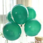 25 Pack 12" Matte Pastel Hunter Emerald Green Helium Air Latex Party Balloons - Bell Racket Store