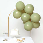 25 Pack 12" Matte Pastel Olive Green Helium Air Latex Party Balloons - Bell Racket Store