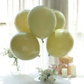 25 Pack 12" Matte Pastel Olive Green Helium Air Latex Party Balloons - Bell Racket Store